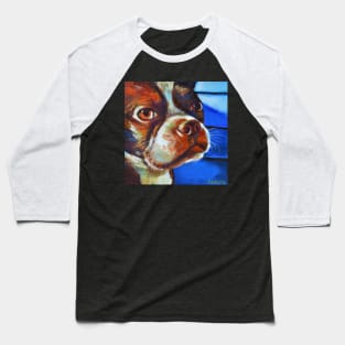 Classy Hank the BOSTON TERRIER Baseball T-Shirt